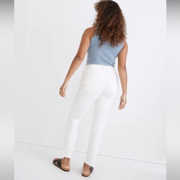 *Flaw Spot* Madewell NWT Curvy Perfect Vintage Jeans Size 33 High Rise White - Picture 4 of 16